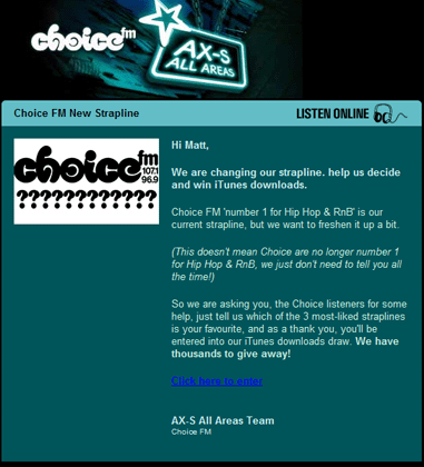 Choice Email News Letter
