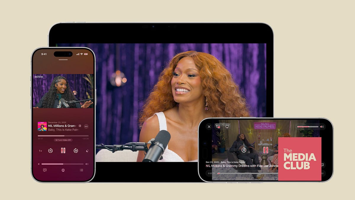 Apple Podcasts Pivots To Video, 1% Club Goes Global